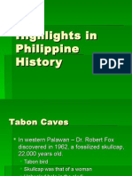 Highlights of Philippine History from Ancient Times to Independence