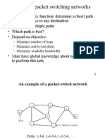 Routing in Packet Switching Networks
