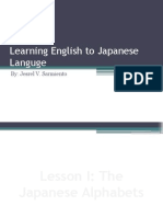 Learning English To Japanese Languge: By: Jesrel V. Sarmiento
