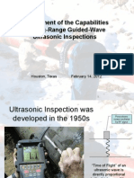 Assessment of The Capabilities of Long-Range Guided-Wave Ultrasonic Inspections
