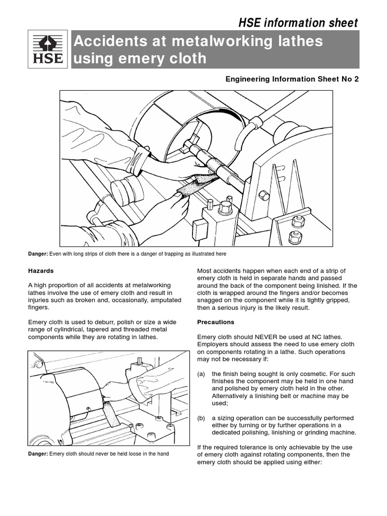 Lathes Using Emery Cloth | PDF | Metalworking | Industries