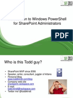 PowerShell For SharePoint Admins PDF