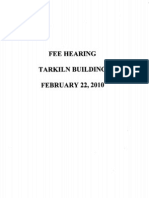 New Fees For Tarkiln Building