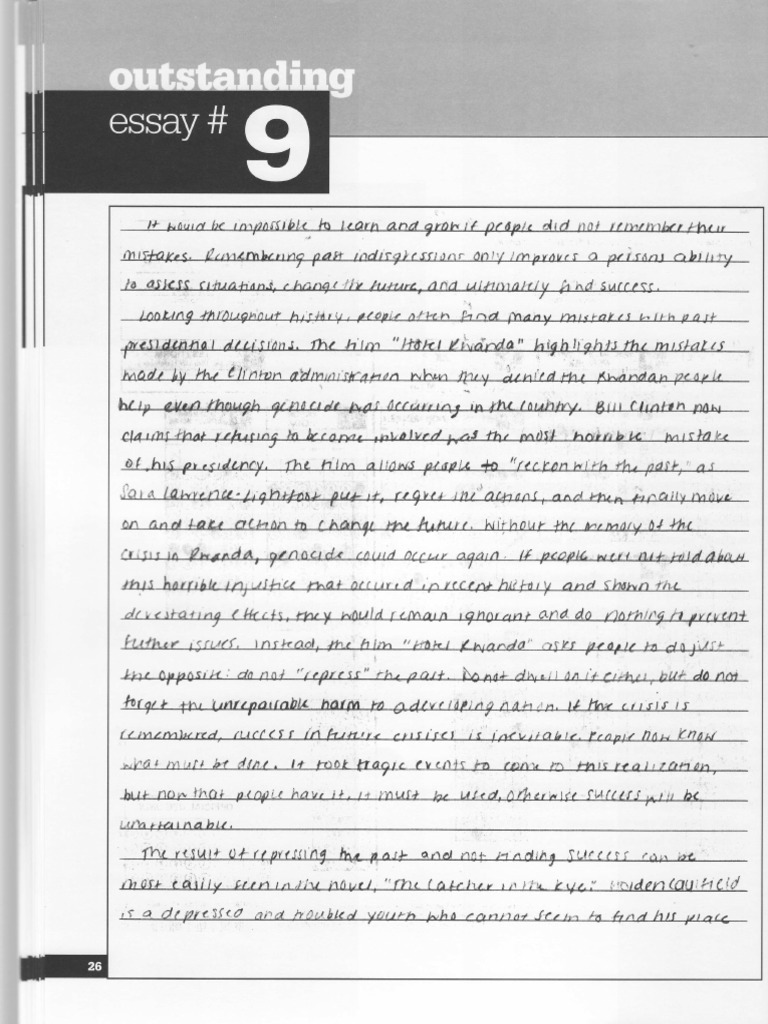 Good sat essay example picture