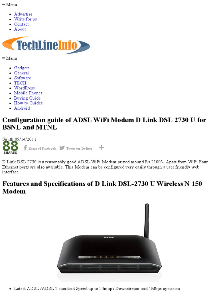 D Link Modem Dsl 2730u Driver