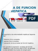 Pruebas de función hepática (LFT