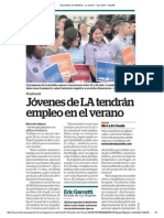 Jóvenes de LA Tendrán Ayuda en El Verano