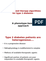 Personalized Therapy Algorithms For Type 2 Diabetes: A Phenotype-Based Approach