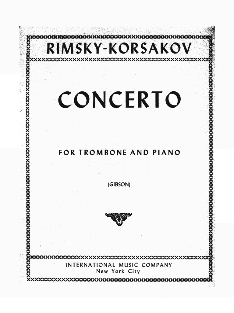 Rimsky Korsakov concerto