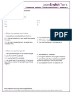 Third conditional grammar answers