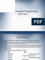 Object-Oriented Programming With Java