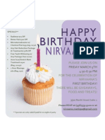 Nivaana 1 Year Birthday Invitation