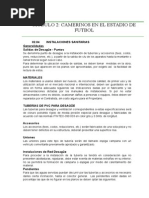 Especificaciones de Inst. Sanitarias