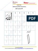 Menulis Hijaiyah Alif-Ta