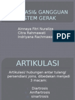 Artikulasi & Gangguan Pada Sistem Gerak