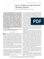 Analisis del modelado de Sistemas Fotovoltaicos