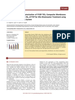 Preparation and Characterization of PVDF-TiO2 Composite Membranes Blended with Different Mw of PVP for Oily Wastewater Treatment using Submerged Membrane System