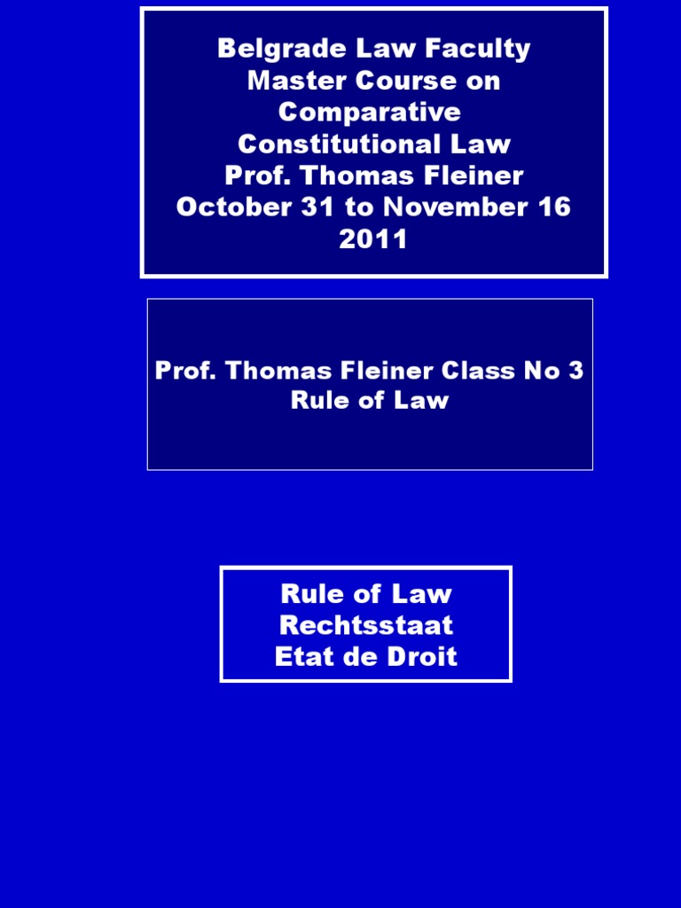 3 Rule of Law | PDF | Rule Of Law | Natural And Legal Rights