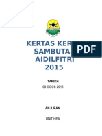 Kertas Kerja Sambutan Hari Raya SKSK 2015