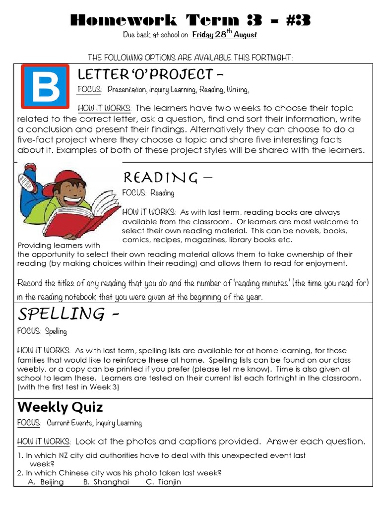 Term 3 Homework Overview and Guidelines | PDF
