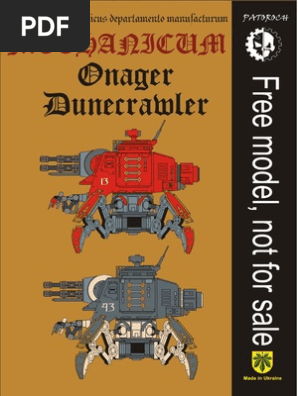 PAPERCRAFT Onager Dunecrawler