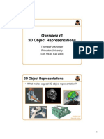 Overview of 3D Object Representations