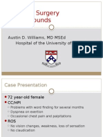 Vascular Surgery Grand Rounds: Austin D. Williams, MD Msed Hospital of The University of Pennsylvania