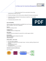 Development of Data Mart For Inventory Management: Objectives