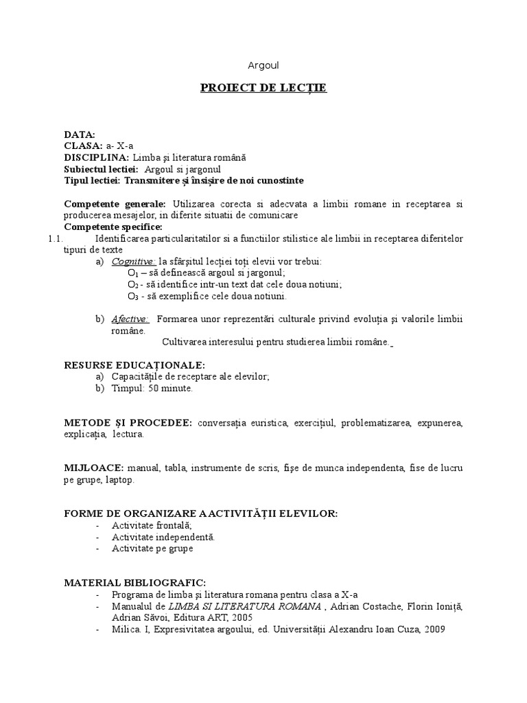 Argoul Si Jargonul | PDF