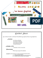 MS1 Level Pre - File You Know English PDF