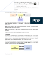 C20.0001 Information Systems For Managers - Fall 1999: Hardware Fundamentals