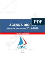 Versión Preliminar Agenda Digital R D 2016-2020