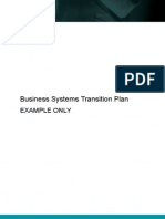 Business Systems Transition Plan 609