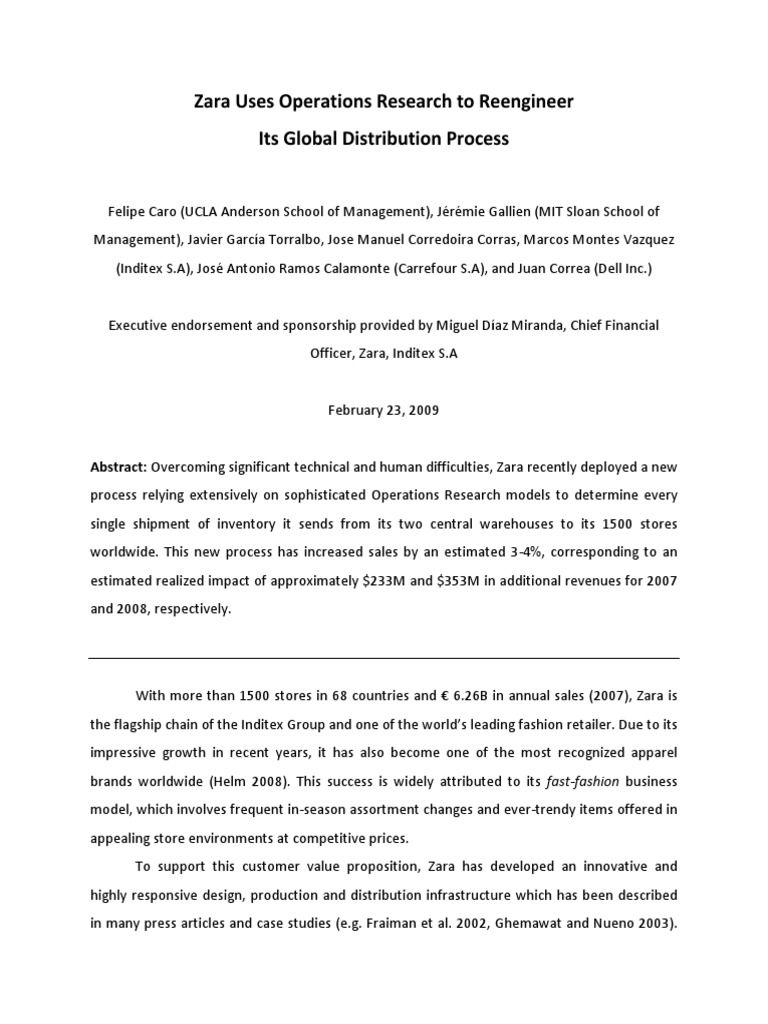 Zara case study questions and answers picture