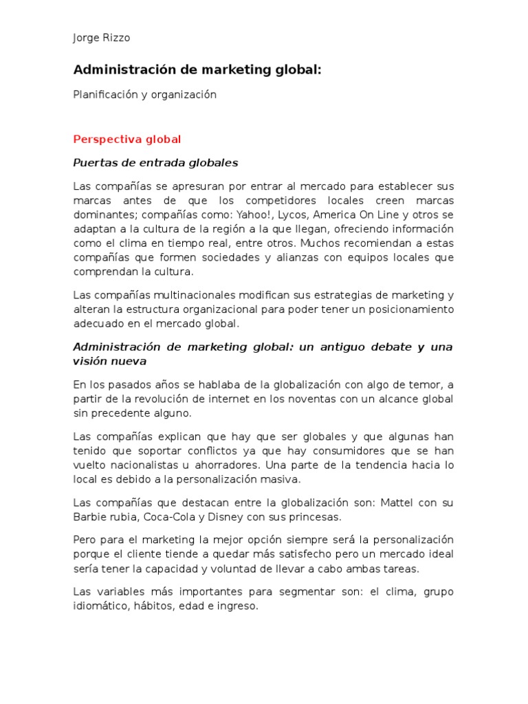 estrategia de marketing global de mattel para barbie