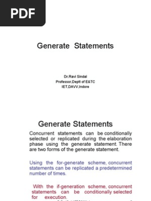 Slide 5B- Generate Statements