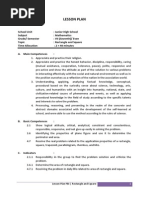 LESSON PLAN (PBI) - Square and Rectangle-RIZA