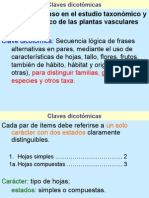 Claves Dicotómicas 