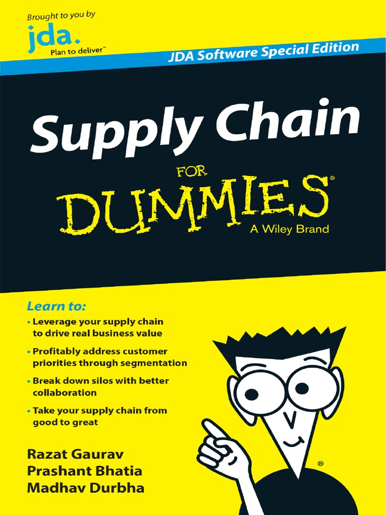 Supply Chain For Dummies JDA PDF Supply Chain Management Retail