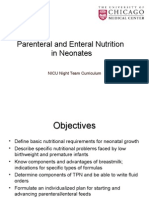 Parenteral and Enteral Nutrition in Neonates