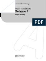 Advanced Level Mathematics Mechanics 1 Cambridge Education Cambridge University Press Samples