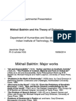 Departmental Presentation: Mikhail Bakhtin and His Theory of Dialogism