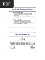 Static and Dynamic Verification: - Software Inspections