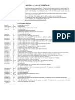 Academic Calendar 2014 2015