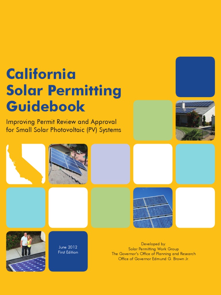 California Solar Permitting Guidebook | PDF | Photovoltaic System ...