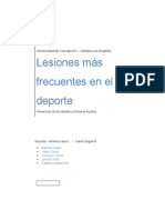 Lesiones Mas Frecuentes en El Deporte