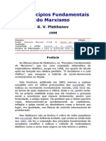 Plekhanov G. v. - Os Princípios Fundamentais Do Marxismo