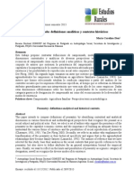 Campesinado Definiciones Analiticas y Contextos Históricos