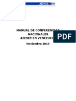 Manual de Conferencias Nacional AIESEC en Venezuela 