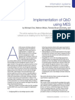 Implementation of QBD Using Mes: Information Systems